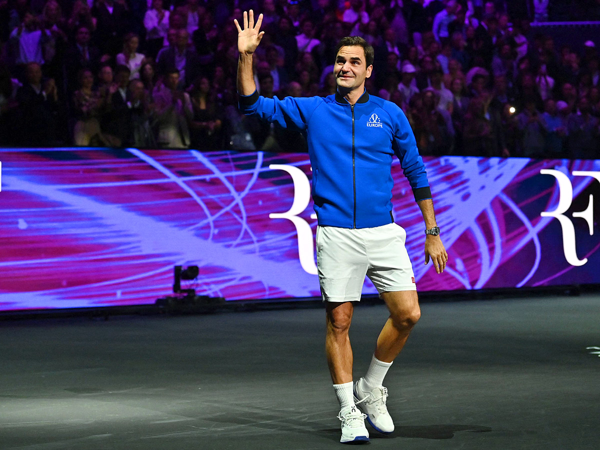 Roger Federer bids emotional farewell in doubles defeat alongside Nadal Photo Gallery - Sakshi9