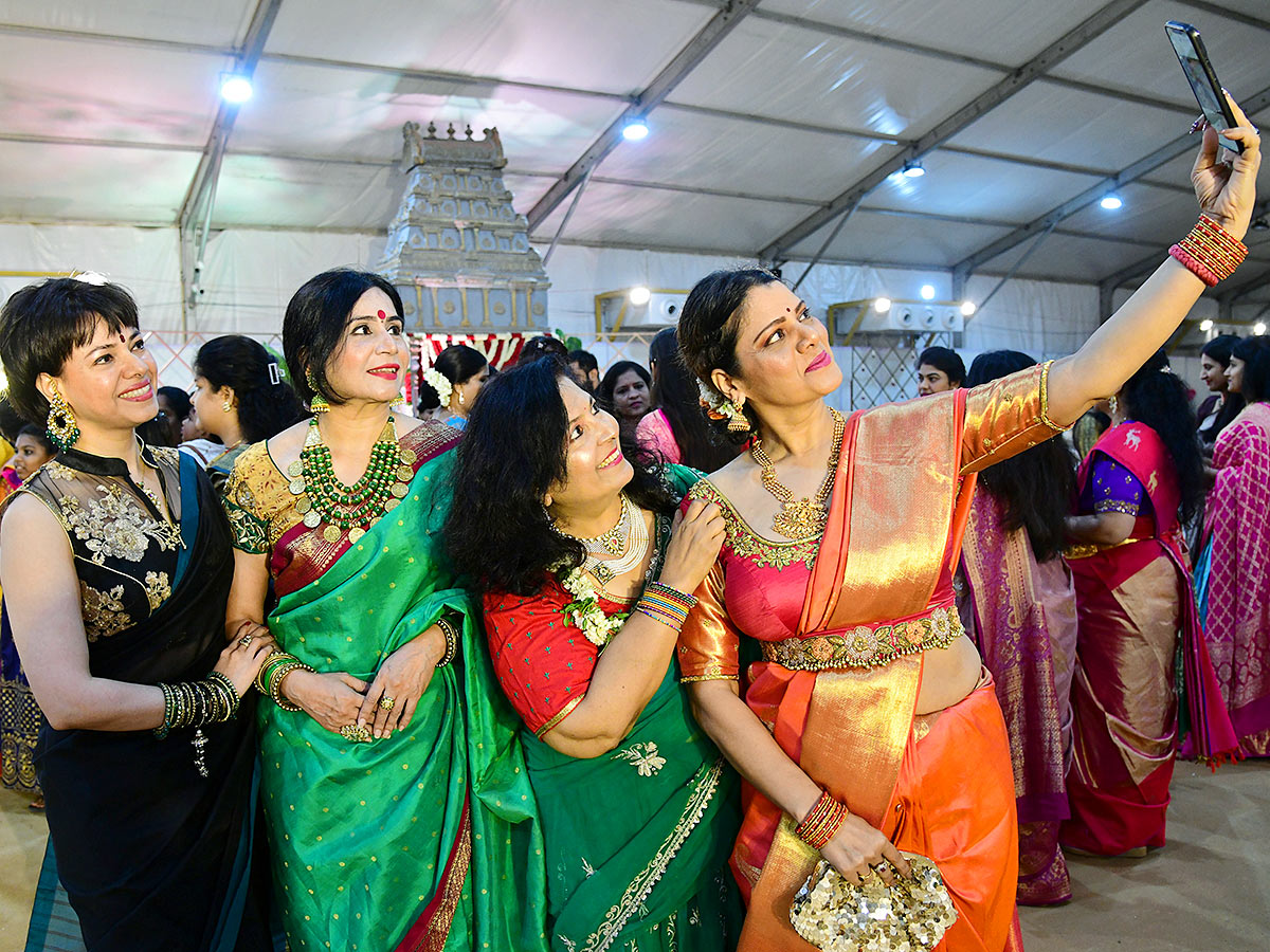 Bathukamma Celebrations in Hitex Exhibition Center - Sakshi5