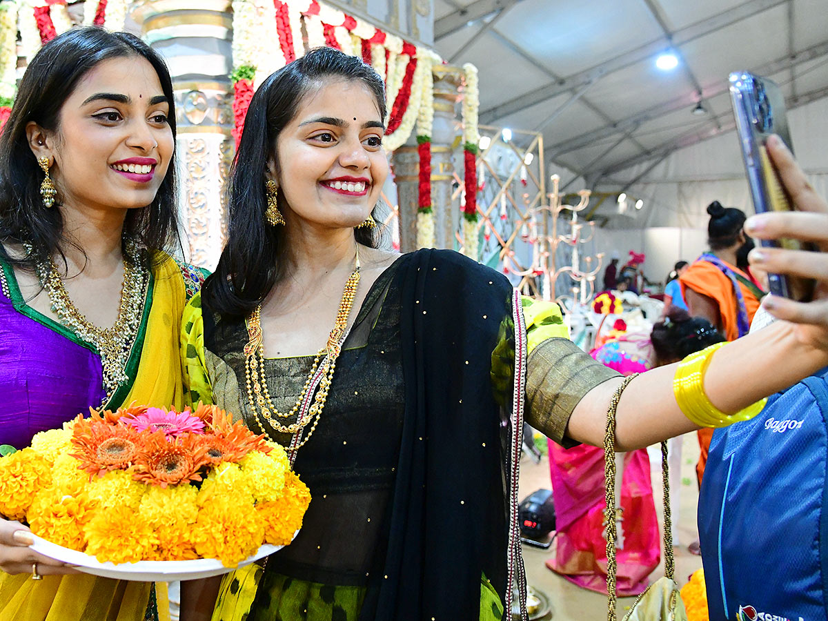 Bathukamma Celebrations in Hitex Exhibition Center - Sakshi6