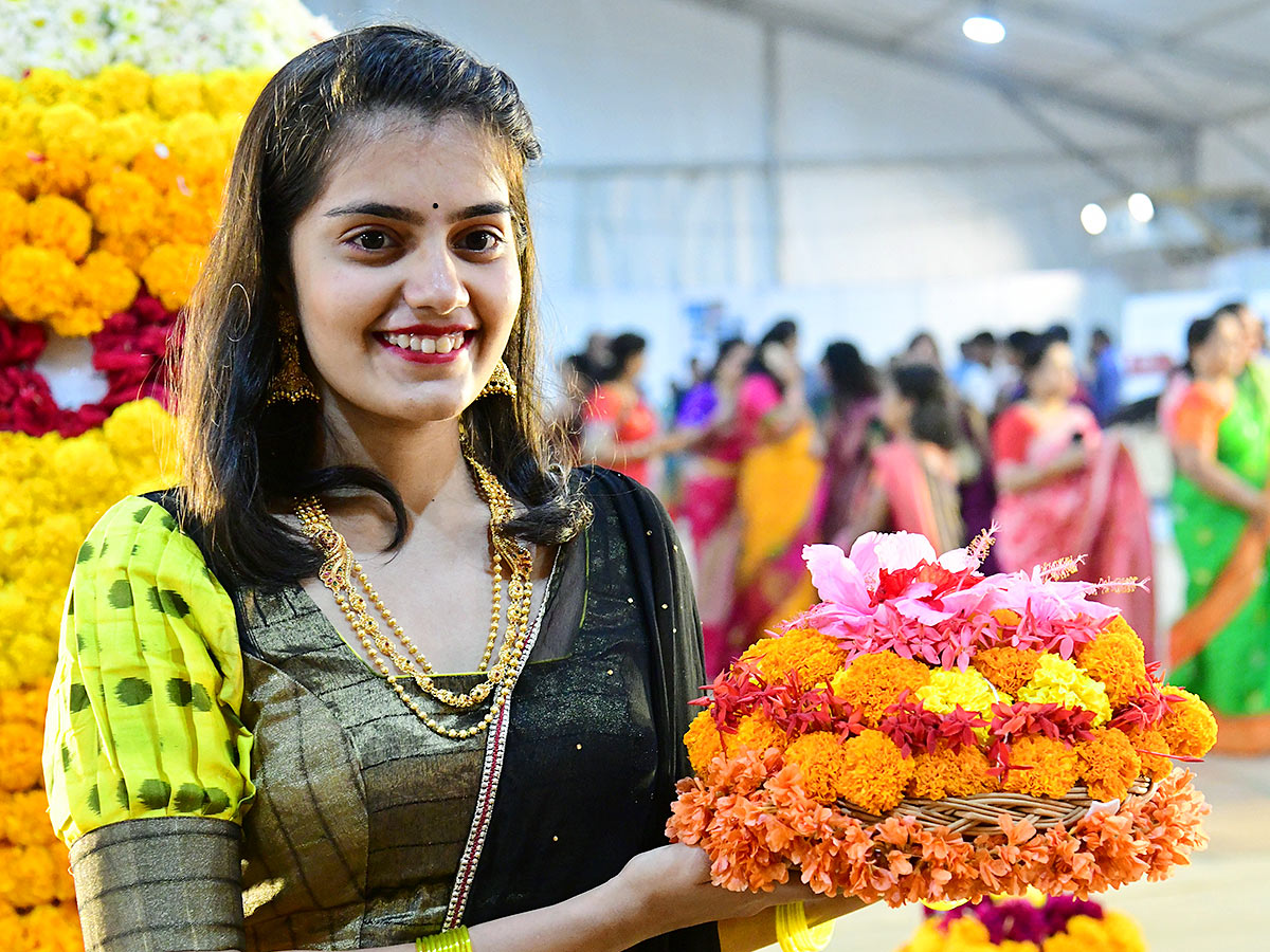 Bathukamma Celebrations in Hitex Exhibition Center - Sakshi9