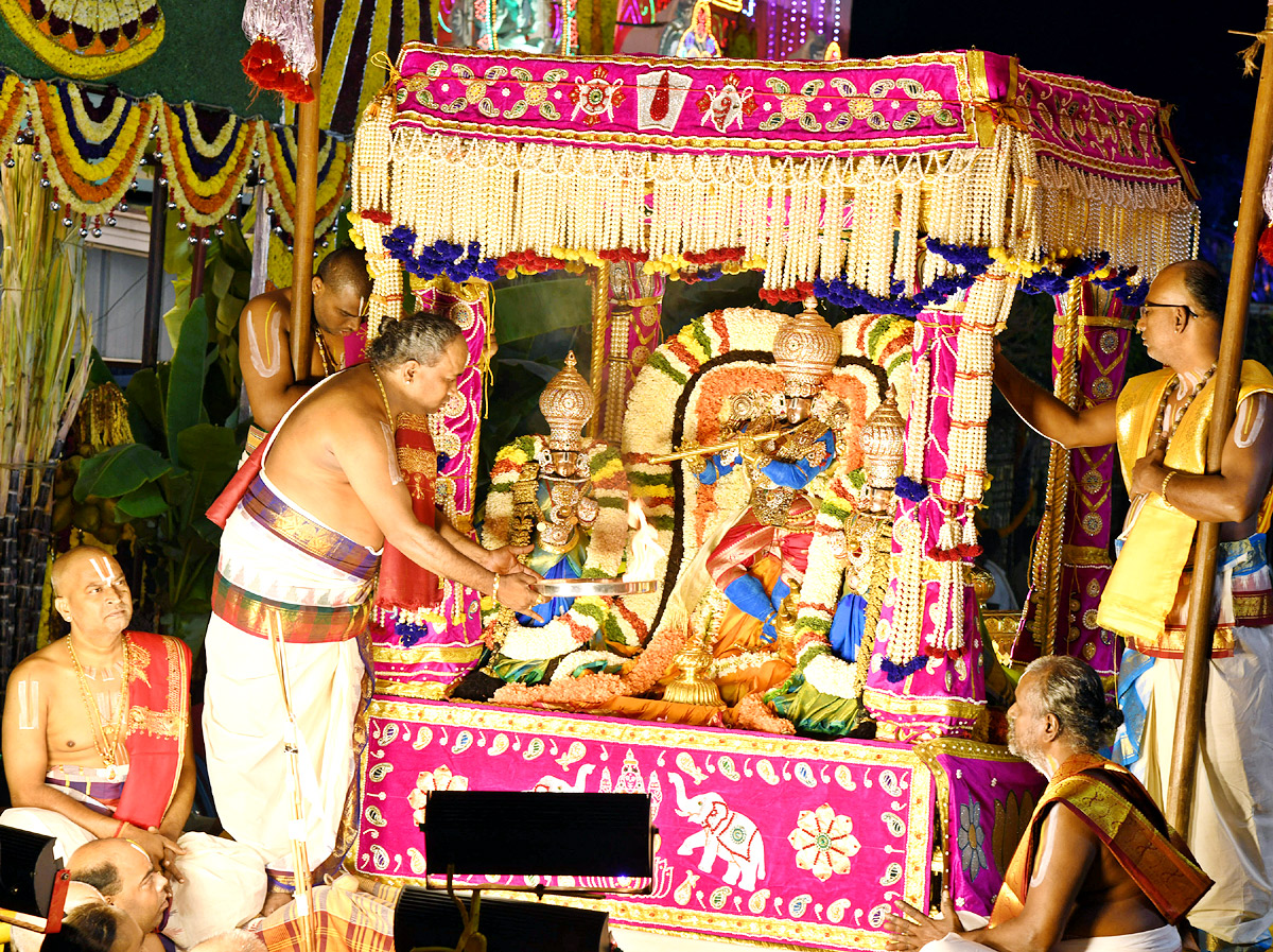 Muthyapu Pandiri Vahana Seva At Tirumala Srivari Brahmotsavam - Sakshi7