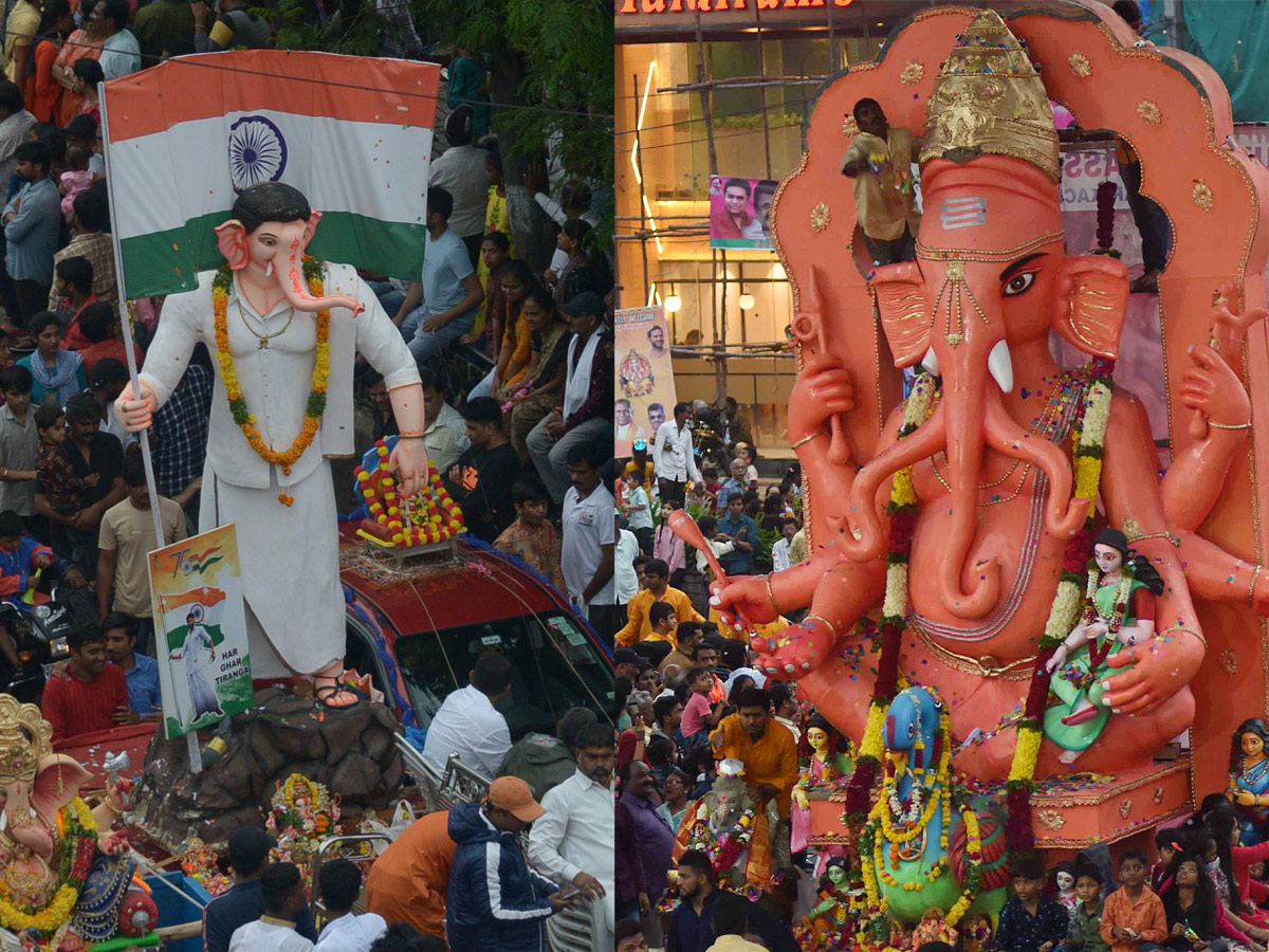 Ganesh nimajjanam in Hyderabad 2022 celerbrations Photo Gallery - Sakshi70