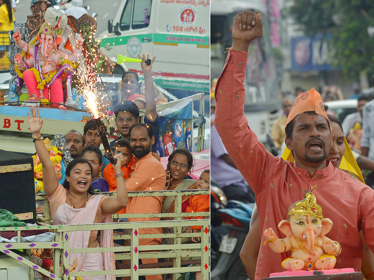 Ganesh nimajjanam in Hyderabad 2022 celerbrations Photo Gallery - Sakshi73