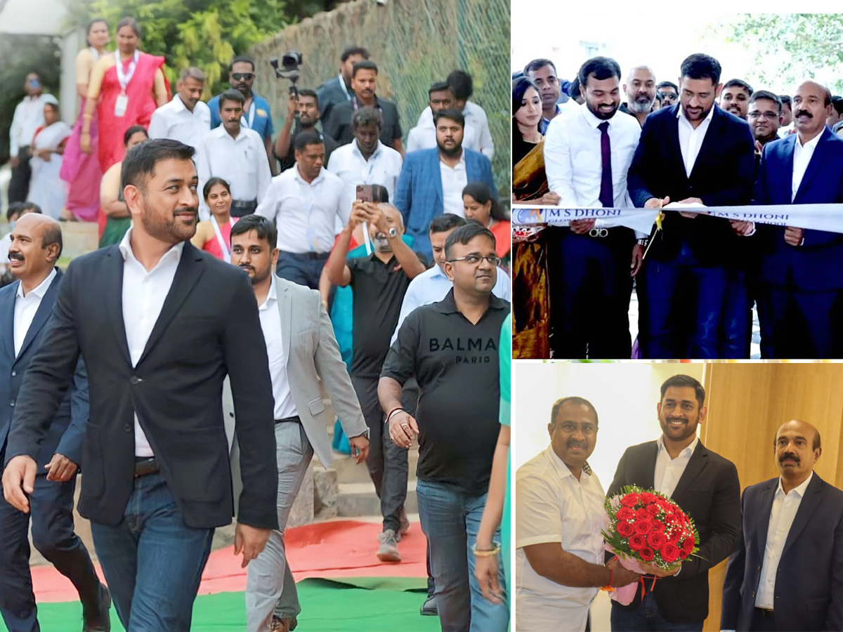 MS Dhoni inaugurates Super Kings Academy in Hosur Photo Gallery - Sakshi1