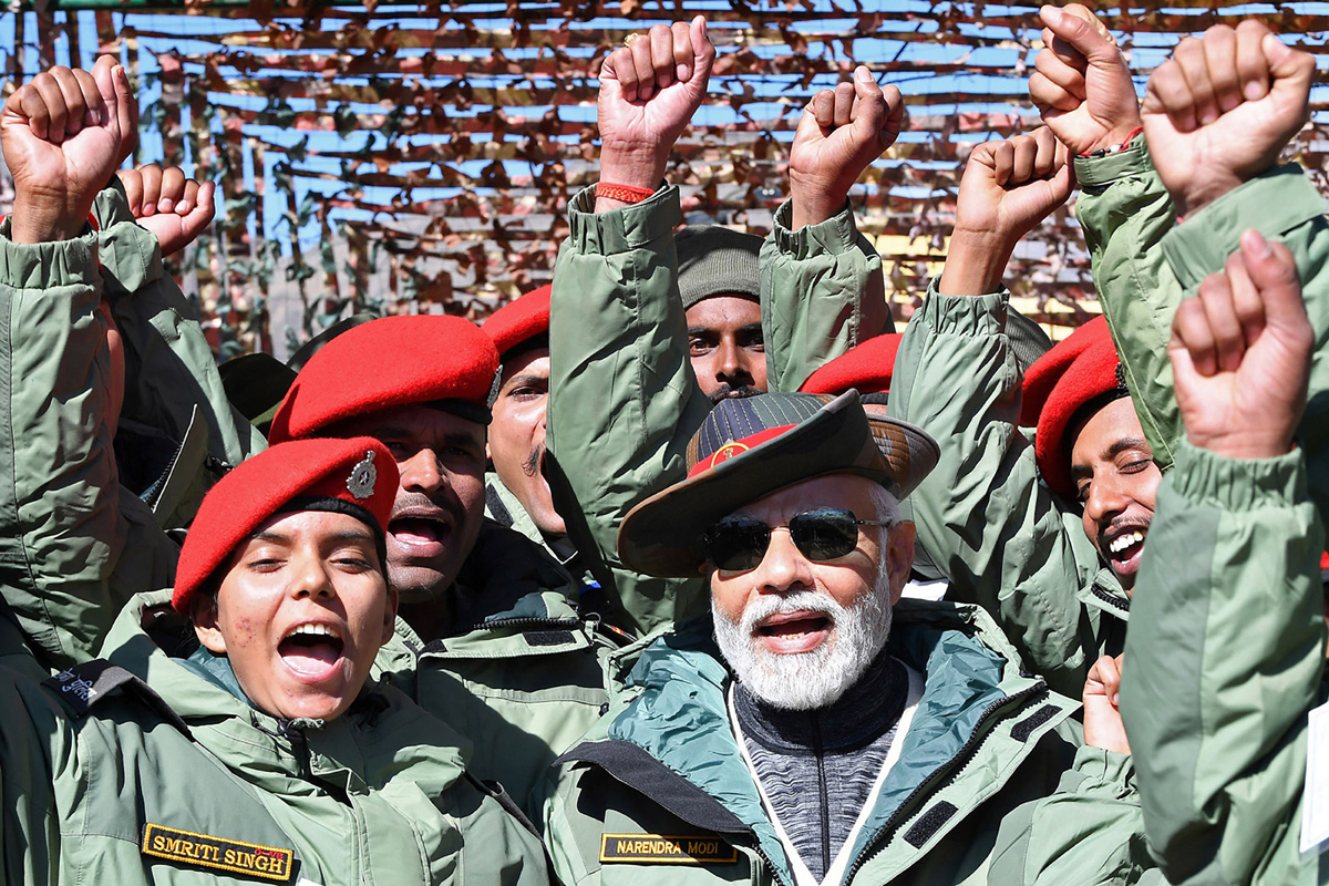 PM Modi Celebrates Diwali with Indian Army Soldiers in Kargil - Sakshi4