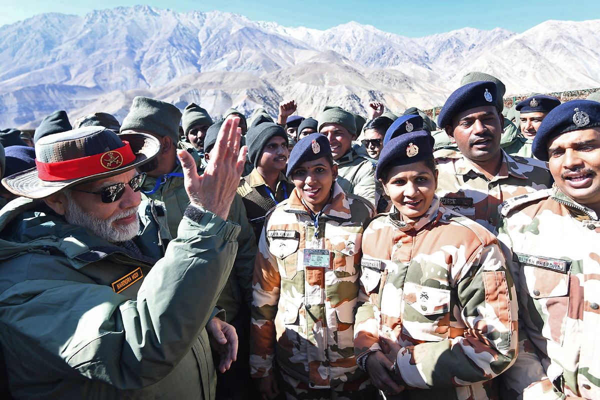 PM Modi Celebrates Diwali with Indian Army Soldiers in Kargil - Sakshi9