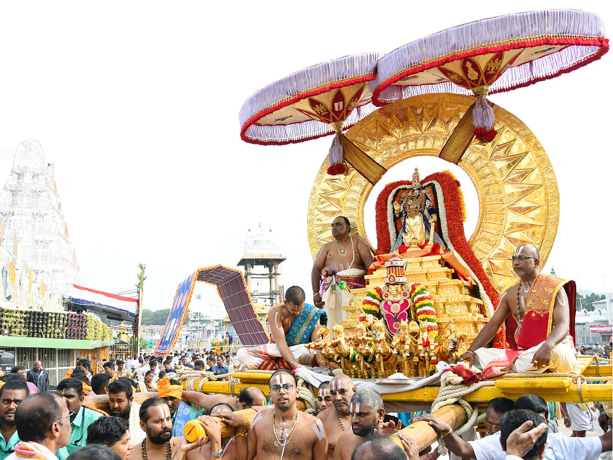 Tirumala Srivari Brahmotsavam 2022 Surya Prabha Vahanam on Seventh Day Photo Gallery - Sakshi10