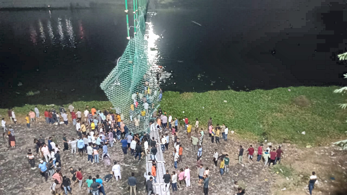 Cable Bridge Collapse In Gujarat - Sakshi16