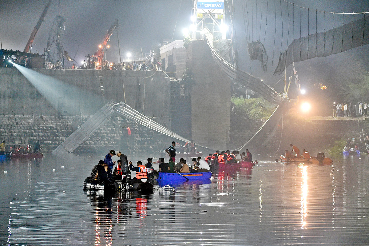 Cable Bridge Collapse In Gujarat - Sakshi19