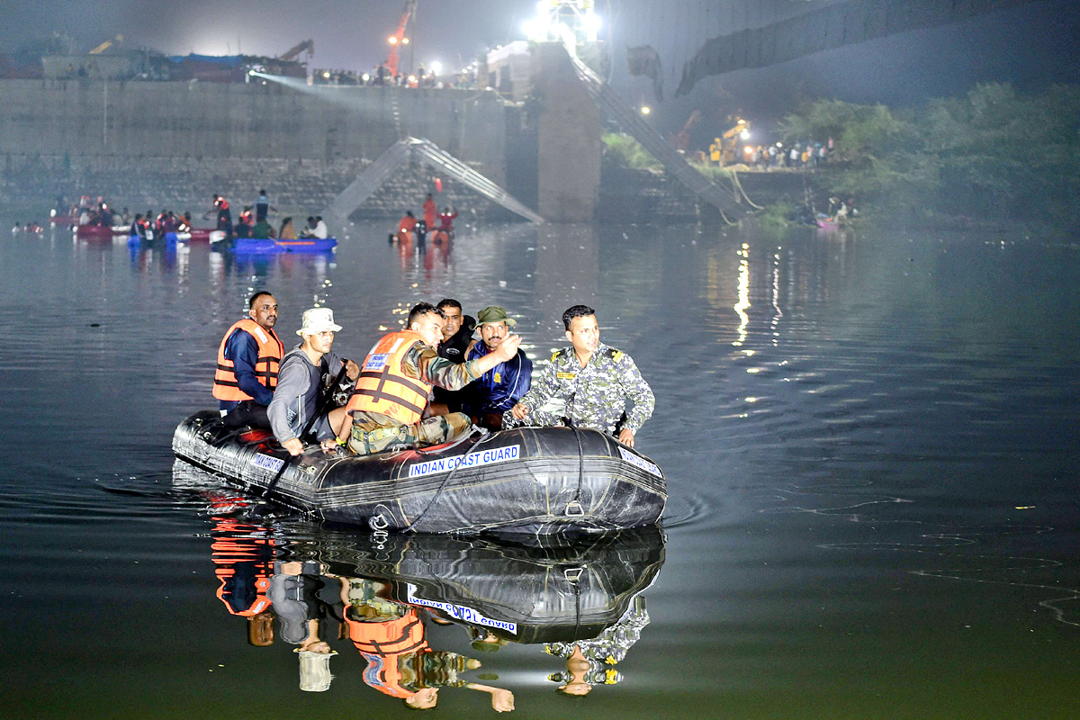 Cable Bridge Collapse In Gujarat - Sakshi6