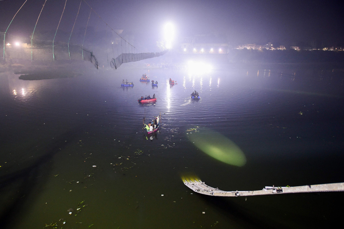 Cable Bridge Collapse In Gujarat - Sakshi8