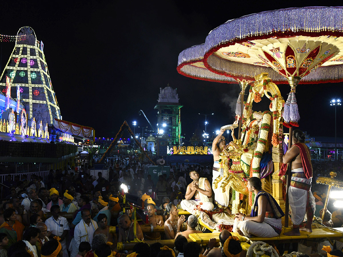 Tirumala Srivari Brahmotsavam 2022 Aswavahanam on 8th Day Photo Gallery - Sakshi3