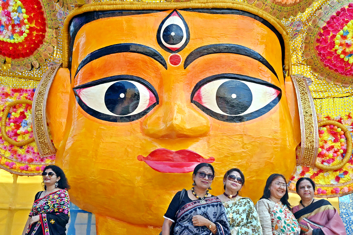 Devi Durga Being Immersed In Ganga River - Sakshi2