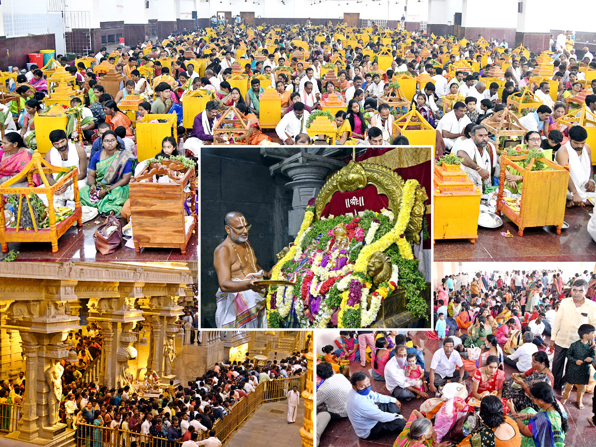 Huge Devotees at Yadagirigutta Temple - Sakshi1