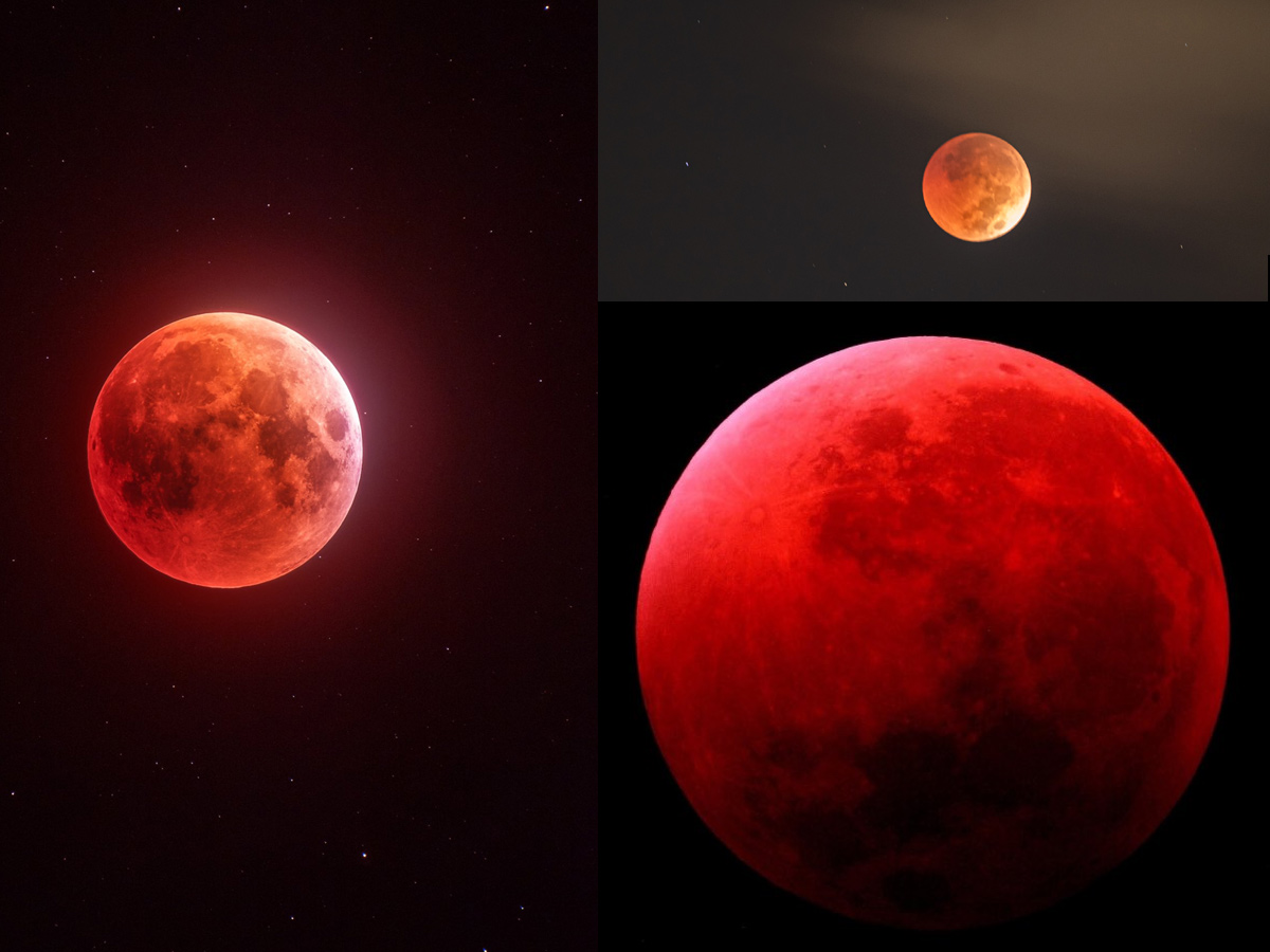 Lunar Eclipse Chandra Grahan 2022 Photos Surfaced - Sakshi1