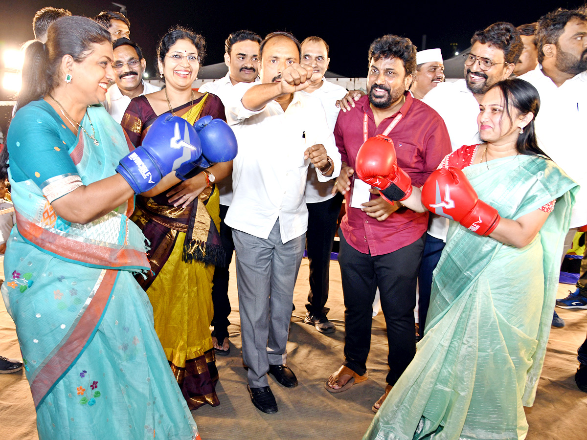 AP Tourism minister RK Roja Boxing Photos   - Sakshi3