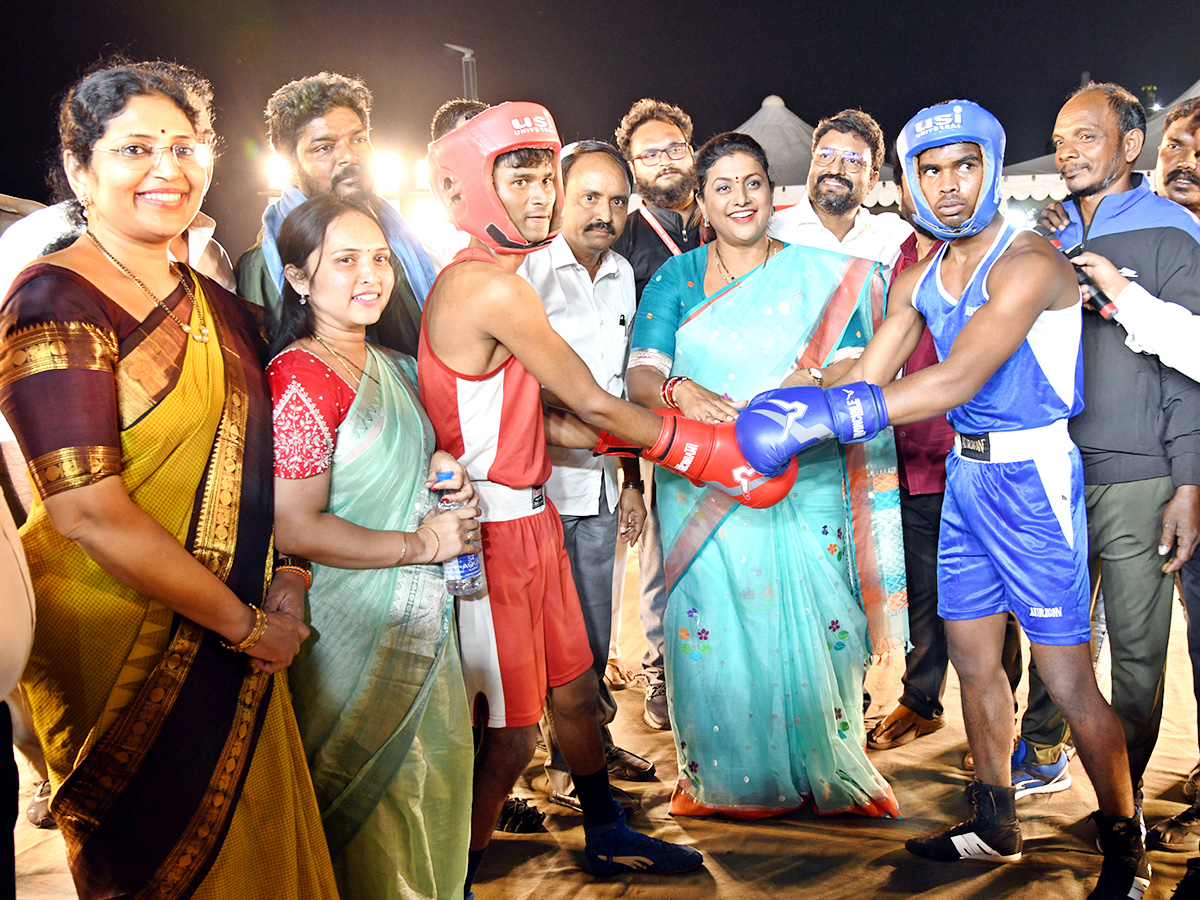 AP Tourism minister RK Roja Boxing Photos   - Sakshi10