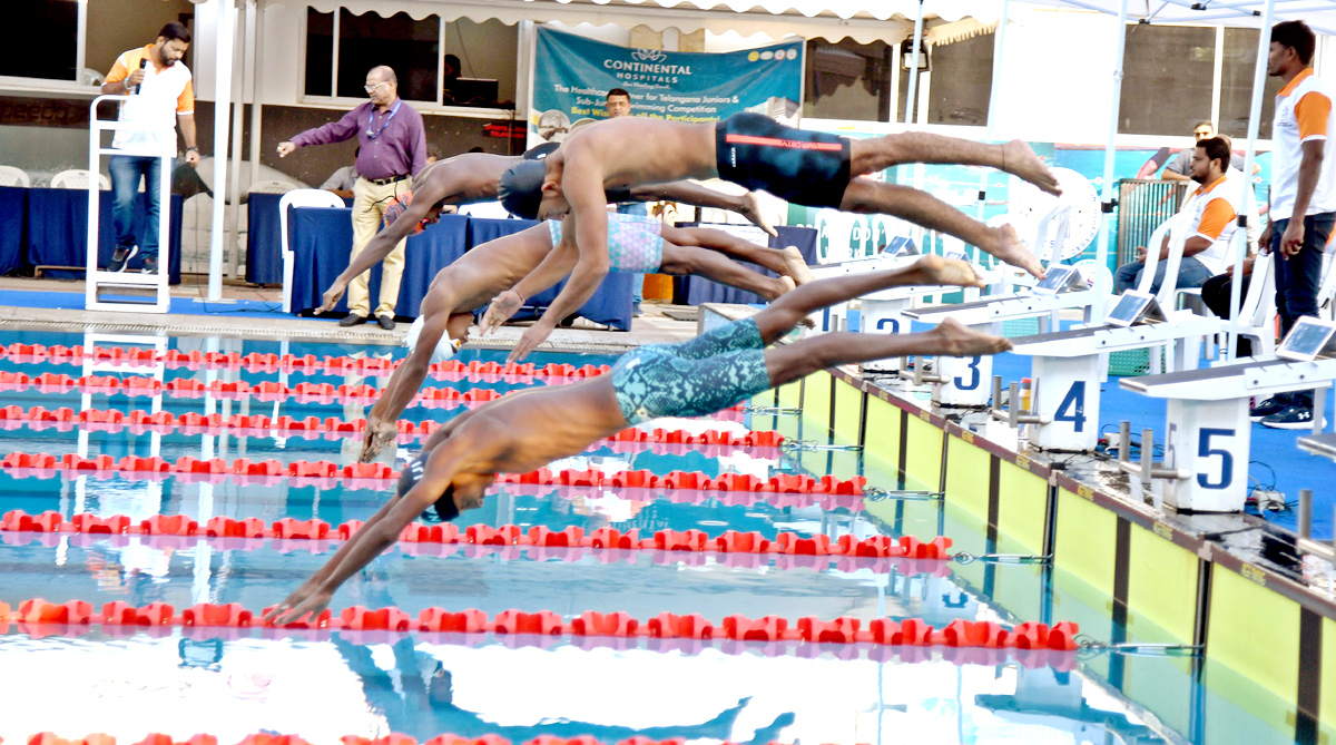 National Swimming Competition In Gachibowli At Hyderabad  - Sakshi15