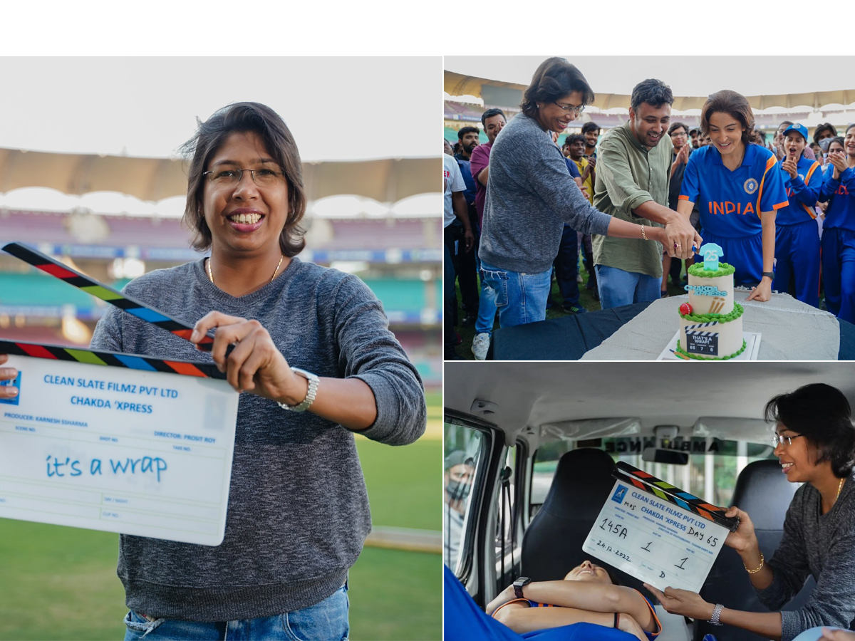 Anushka Sharma completes Chakda Xpress thanks Jhulan Goswami for the final clap Photos - Sakshi1