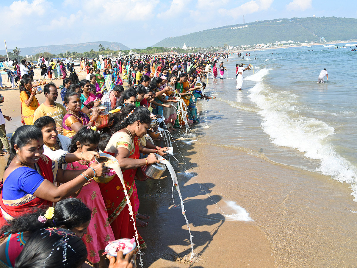 Photos: People Worship To Gangamma At Peda Jalaripeta Beach - Sakshi1