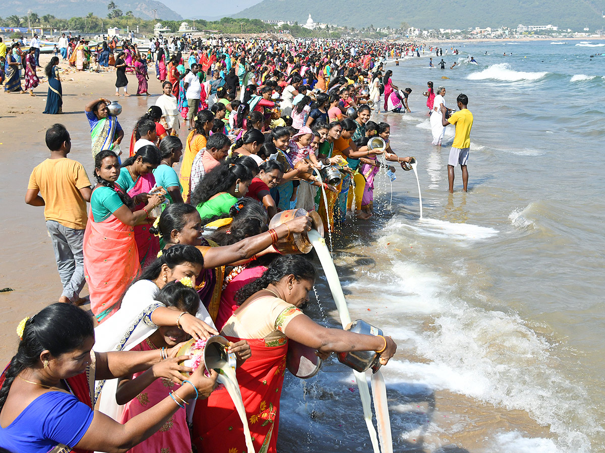 Photos: People Worship To Gangamma At Peda Jalaripeta Beach - Sakshi4