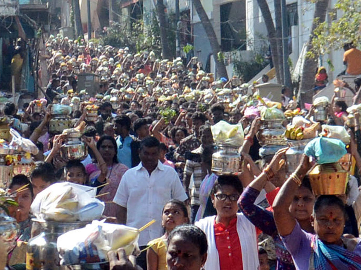 Photos: People Worship To Gangamma At Peda Jalaripeta Beach - Sakshi7