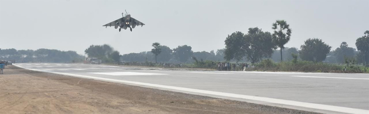 IAF Fighter Jets Trial Run On NH 16 Andhra Pradesh Success - Sakshi23