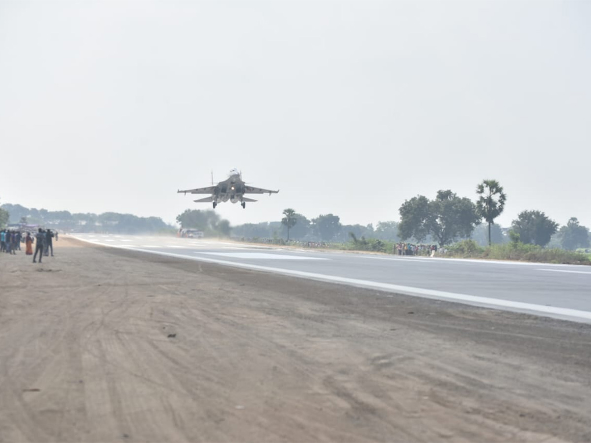 IAF Fighter Jets Trial Run On NH 16 Andhra Pradesh Success - Sakshi4