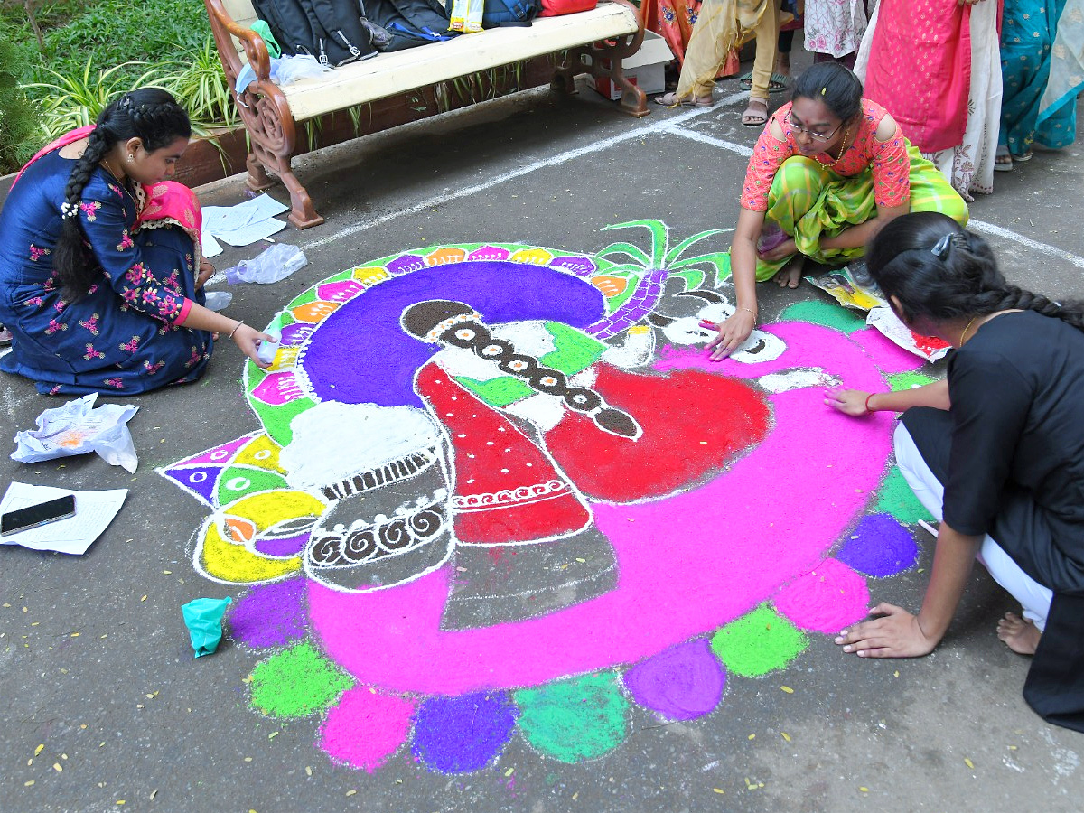 Sankranti Celebrations in Siddhartha College At Vijayawada Photos - Sakshi8