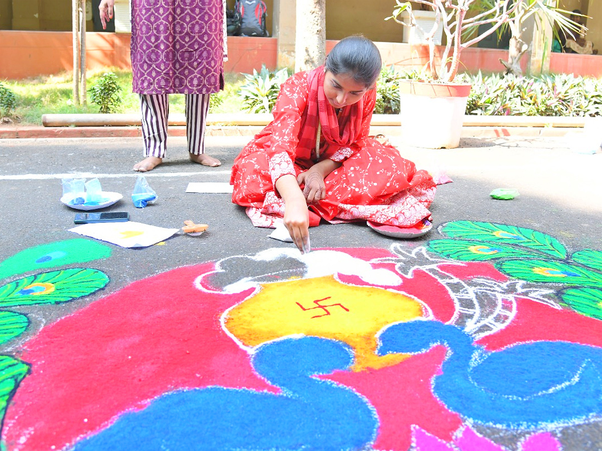 Sankranti Celebrations in Siddhartha College At Vijayawada Photos - Sakshi9