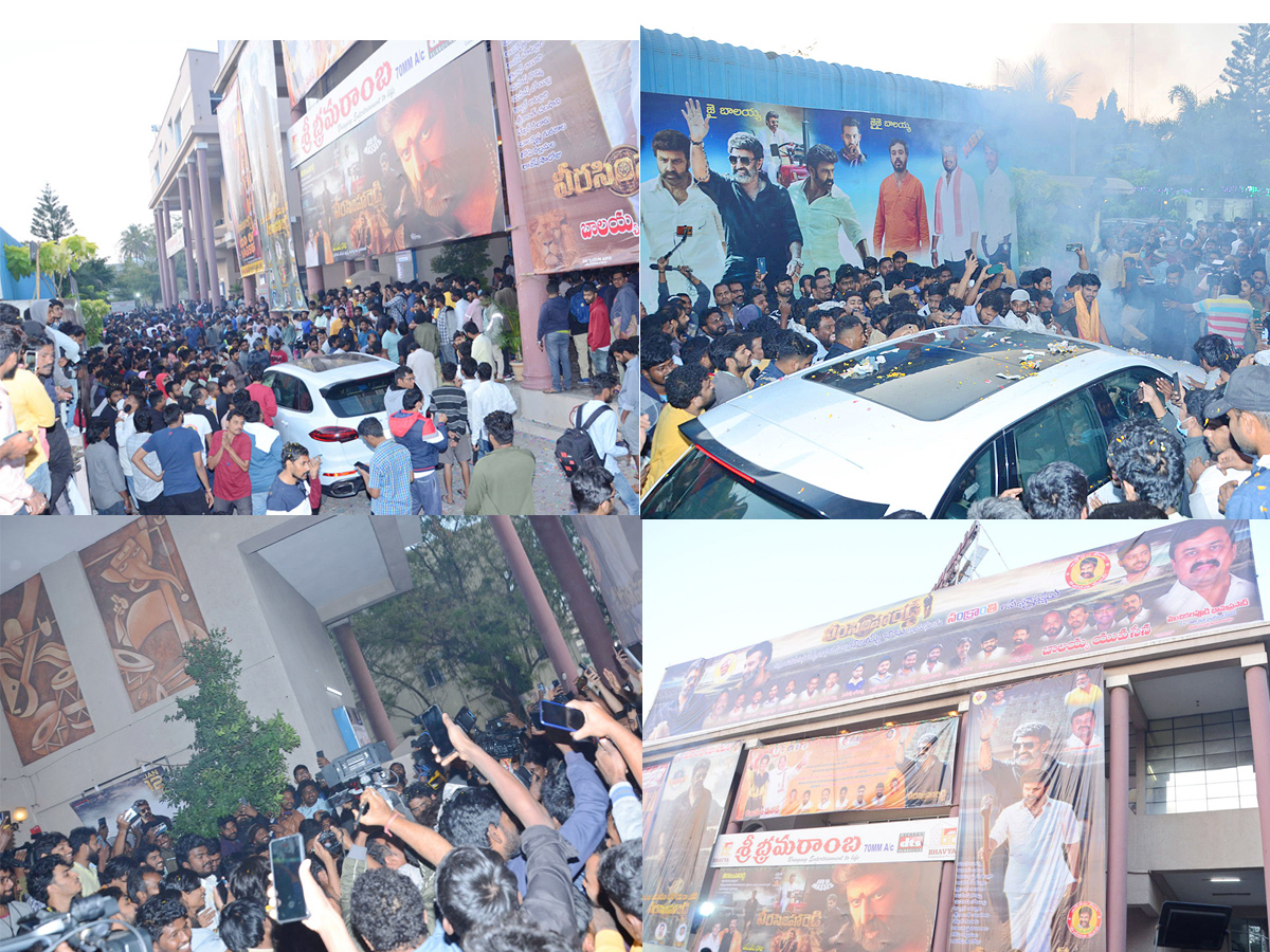 Balakrishna grand entry at Bramaramba Theatre Photos - Sakshi1