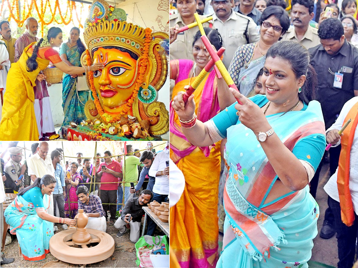 Minister Roja Participated in Sankranti Celebrations  - Sakshi1