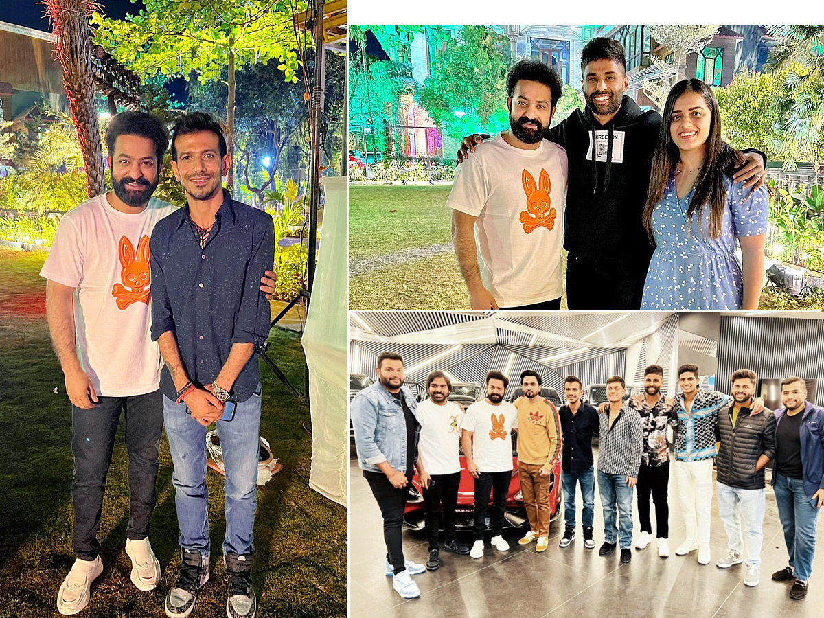 Jr NTR meets team India cricketers Photos - Sakshi1