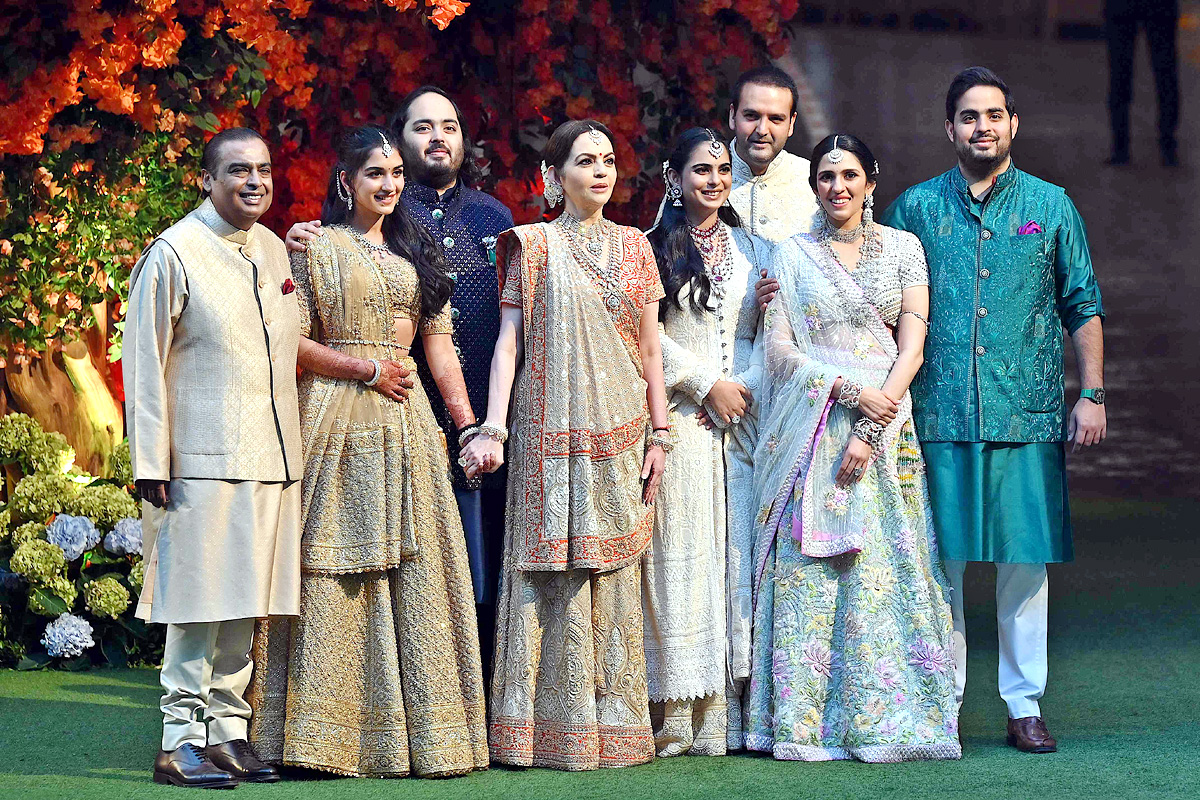 Anant Ambani, Radhika Engagement Ceremony Photos  - Sakshi1