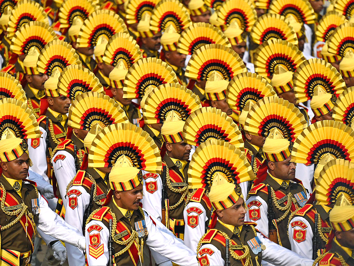 Rehearsal of the Republic Day Parade 2023 at New Delhi - Sakshi2