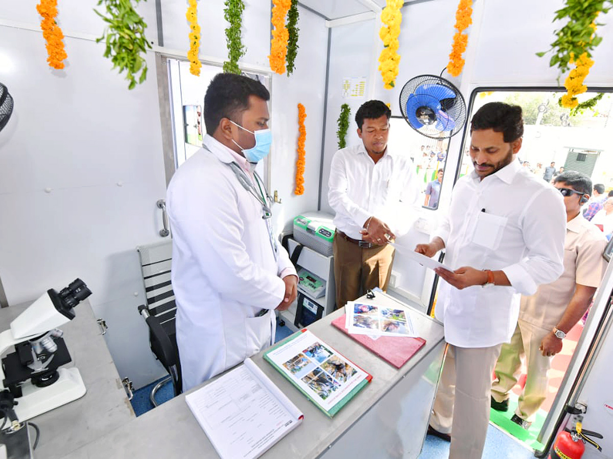 AP CM YS Jagan Flags Off 165 Veterinary Ambulances Photos - Sakshi7