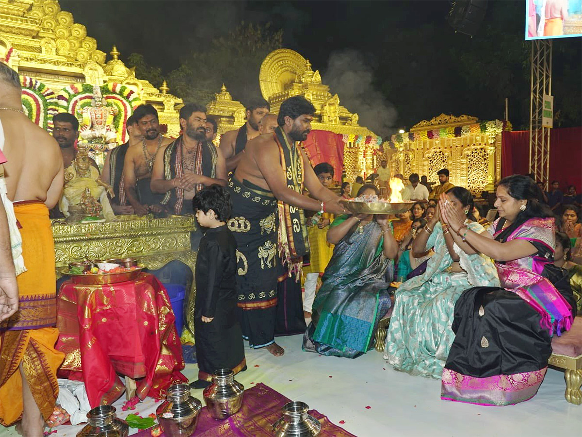 Chiranjeevi attends Talasani Srinivas Yadav Ayyappa Swamy Maha Padi Pooja - Sakshi17