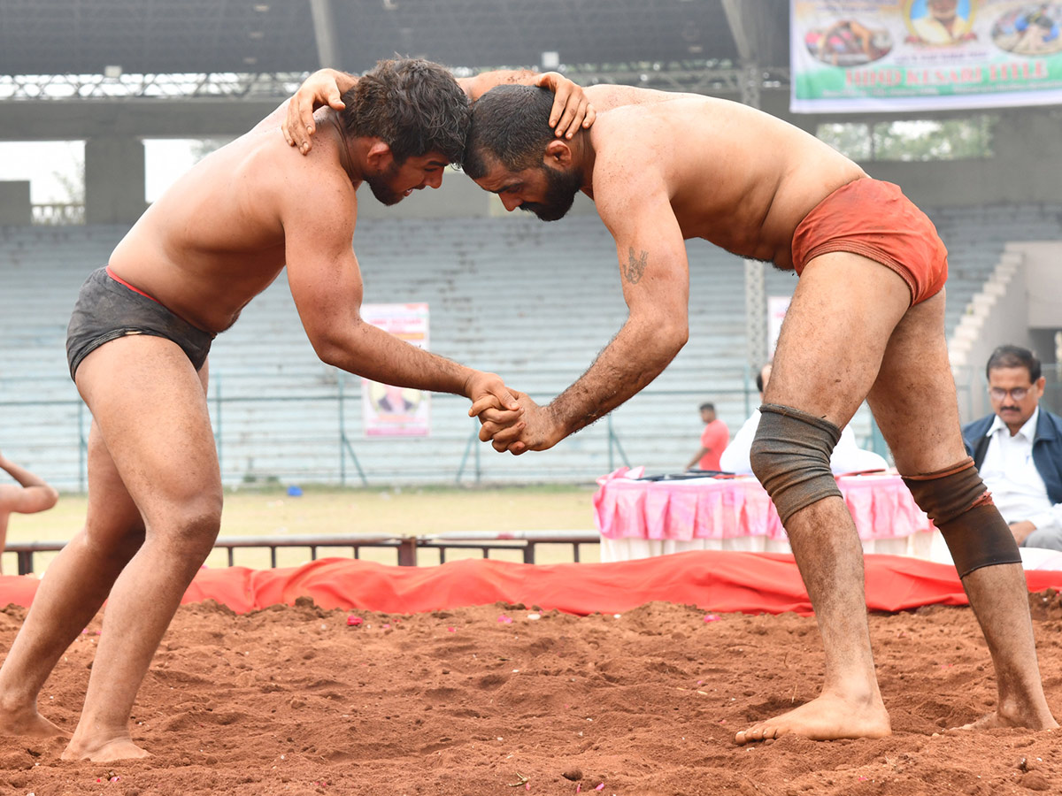 Hyderabad Traditional Wrestling Competition 2023 At LB Stadium Photos - Sakshi11