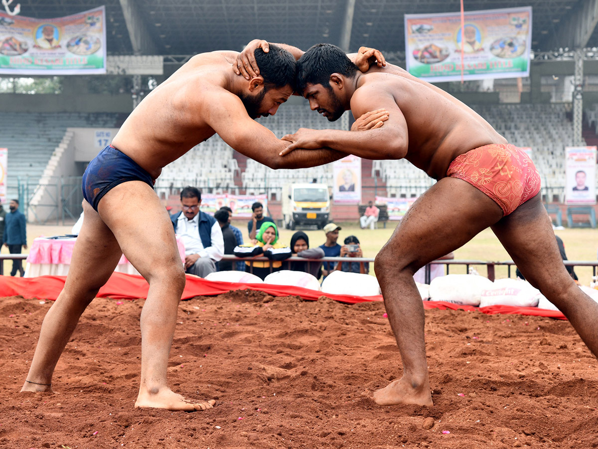 Hyderabad Traditional Wrestling Competition 2023 At LB Stadium Photos - Sakshi20