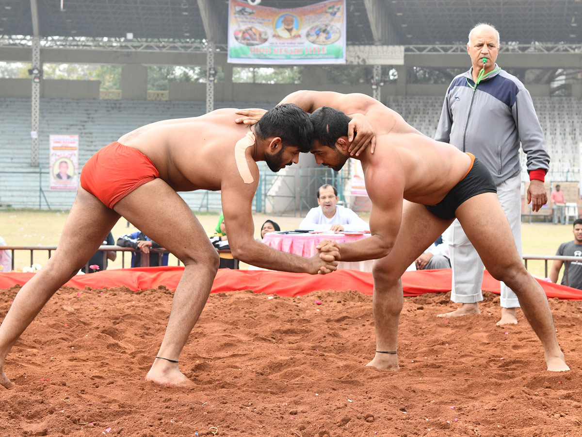 Hyderabad Traditional Wrestling Competition 2023 At LB Stadium Photos - Sakshi8