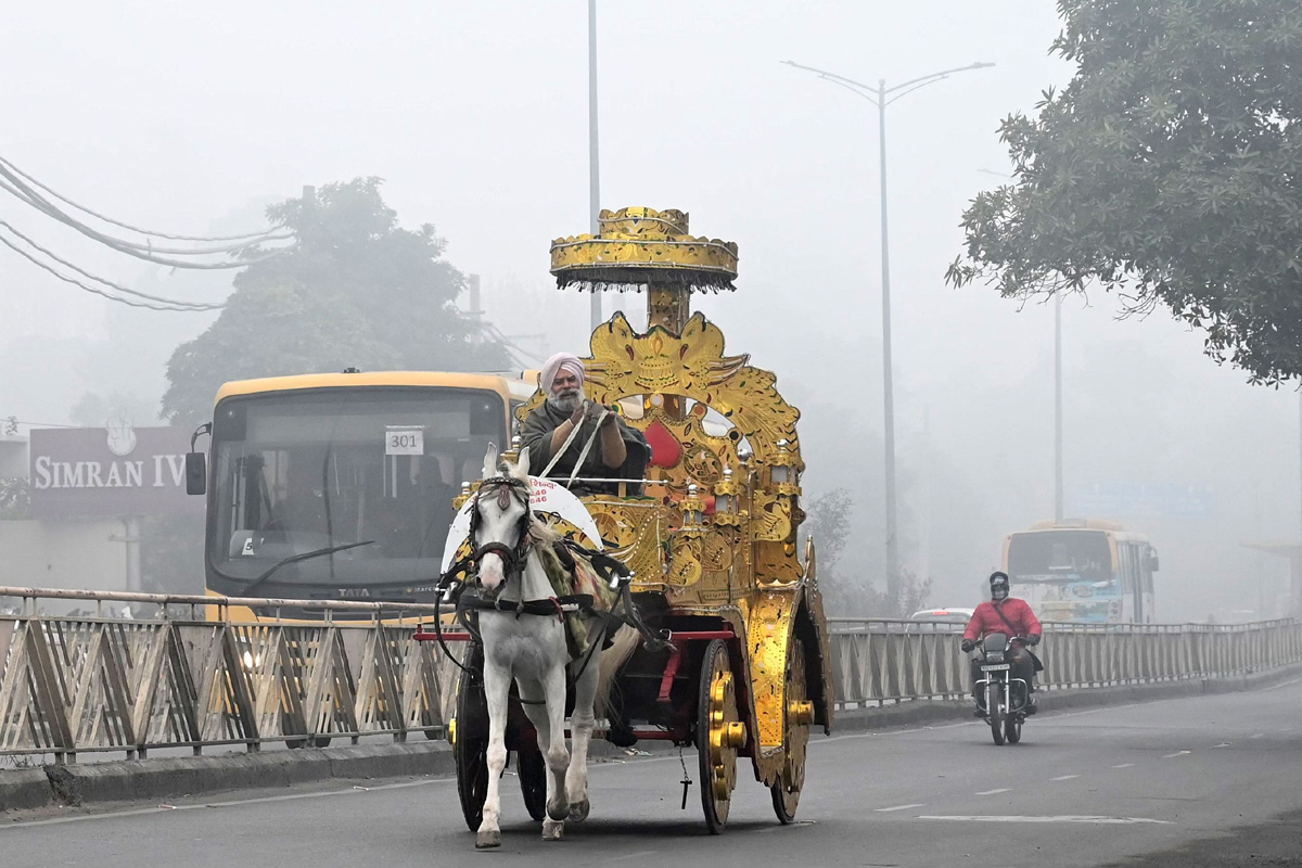 Cold wave continues in Delhi  - Sakshi12