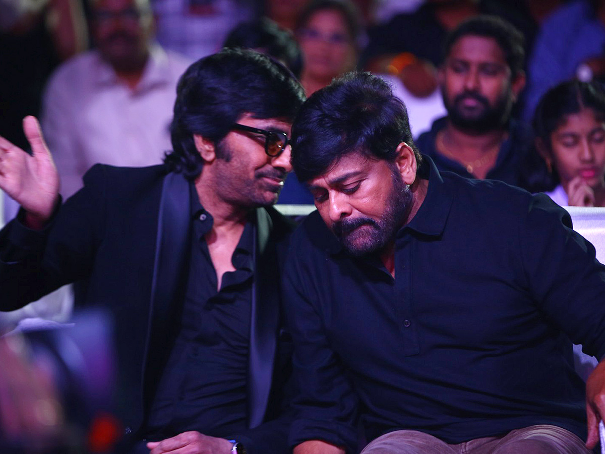 Chiranjeevi Ravi Teja Photos At Waltair Veerayya Pre Release Event - Sakshi5