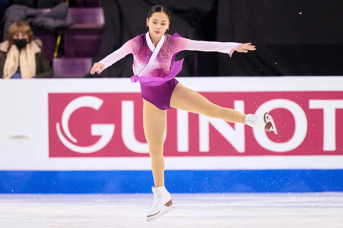 Japans Mone Chiba skates her free program in the womens - Sakshi7