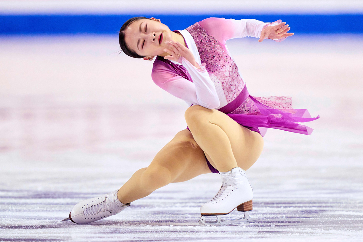 Japans Mone Chiba skates her free program in the womens - Sakshi4