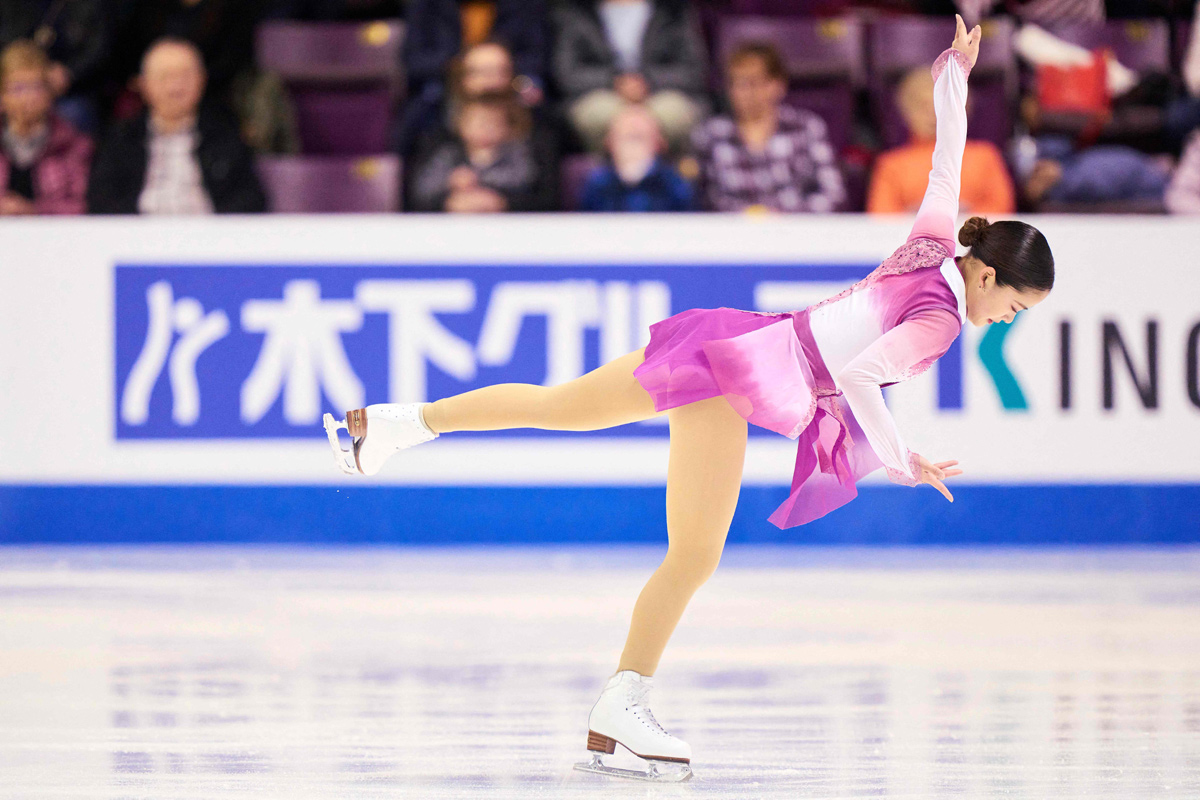 Japans Mone Chiba skates her free program in the womens - Sakshi5