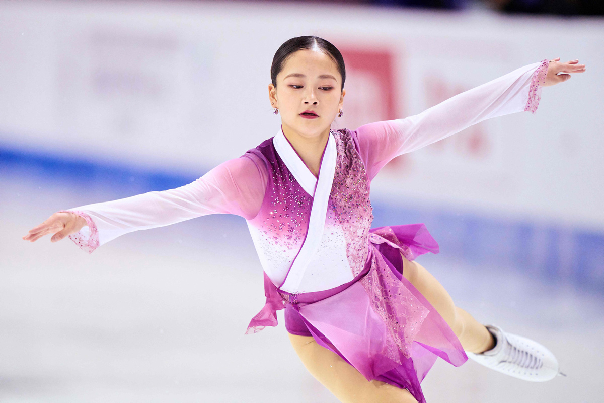 Japans Mone Chiba skates her free program in the womens - Sakshi6