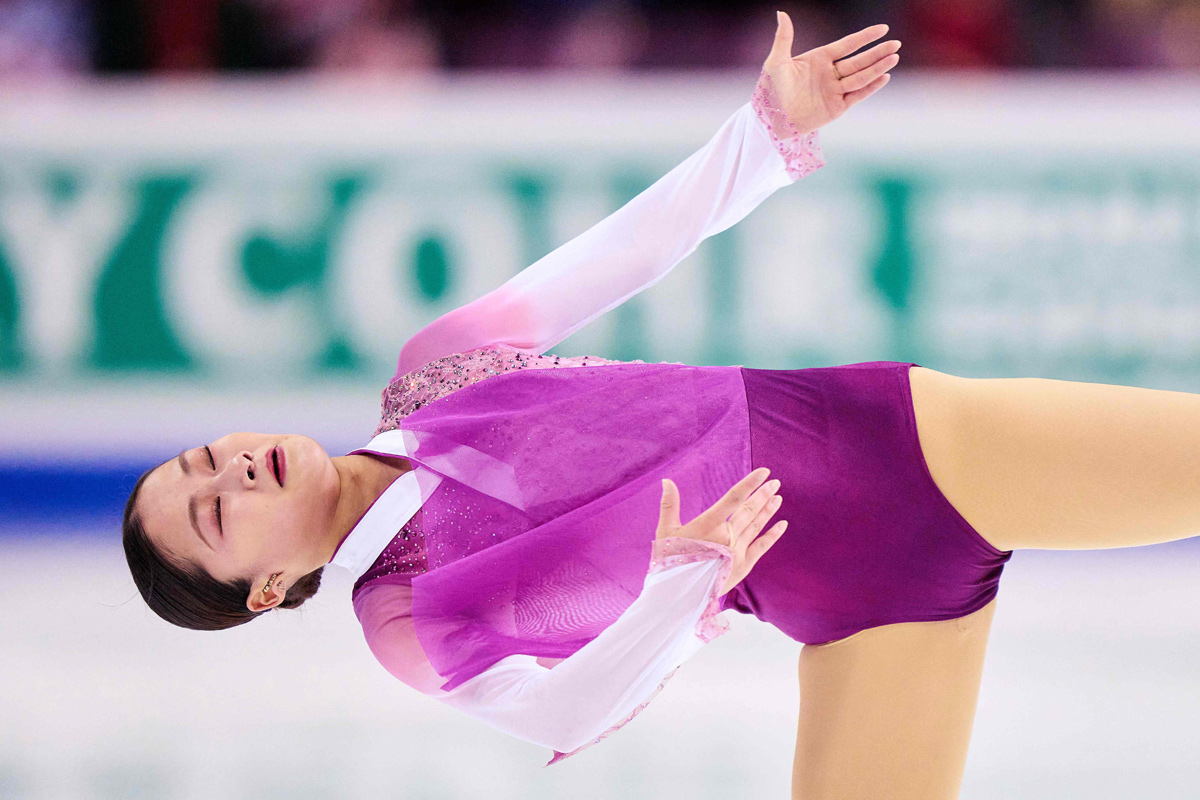 Japans Mone Chiba skates her free program in the womens - Sakshi9