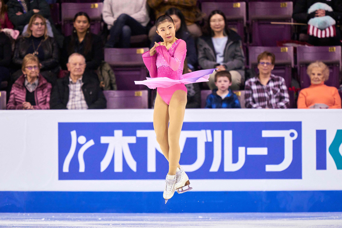 Japans Mone Chiba skates her free program in the womens - Sakshi13