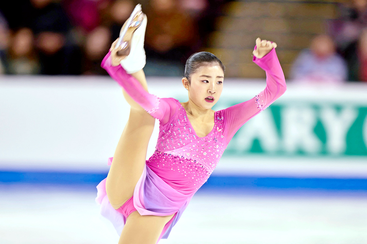 Japans Mone Chiba skates her free program in the womens - Sakshi19