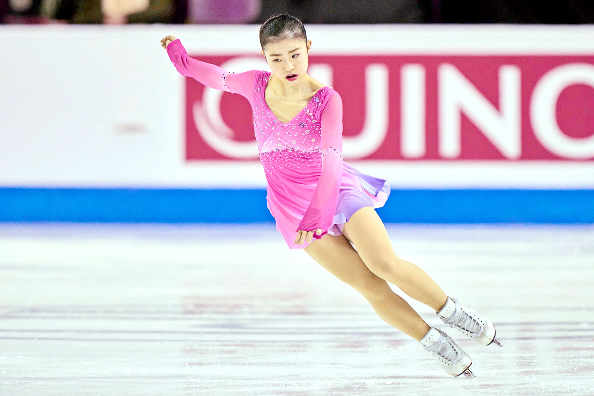 Japans Mone Chiba skates her free program in the womens - Sakshi20